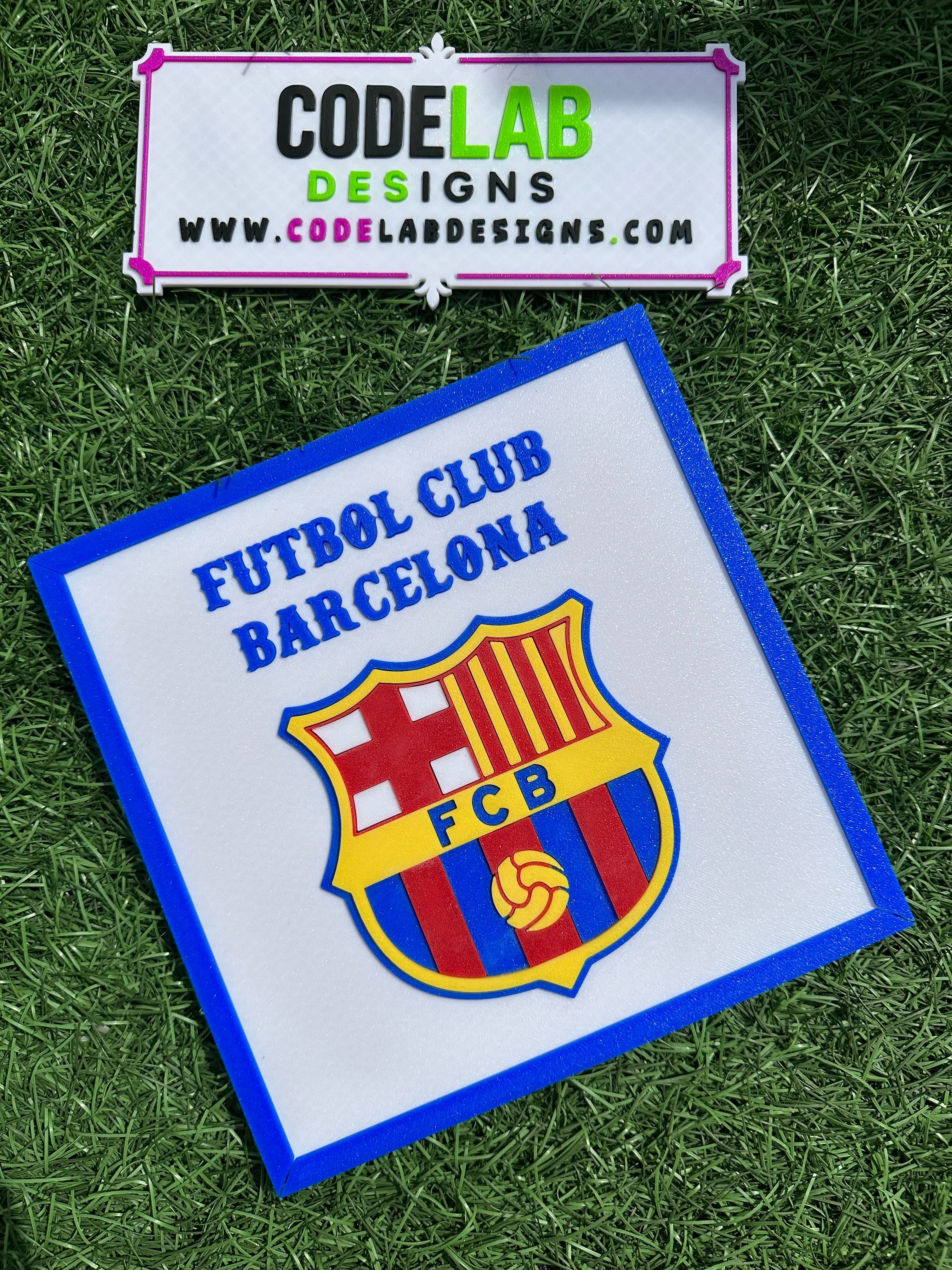 Escudo FCB impreso en 3D
